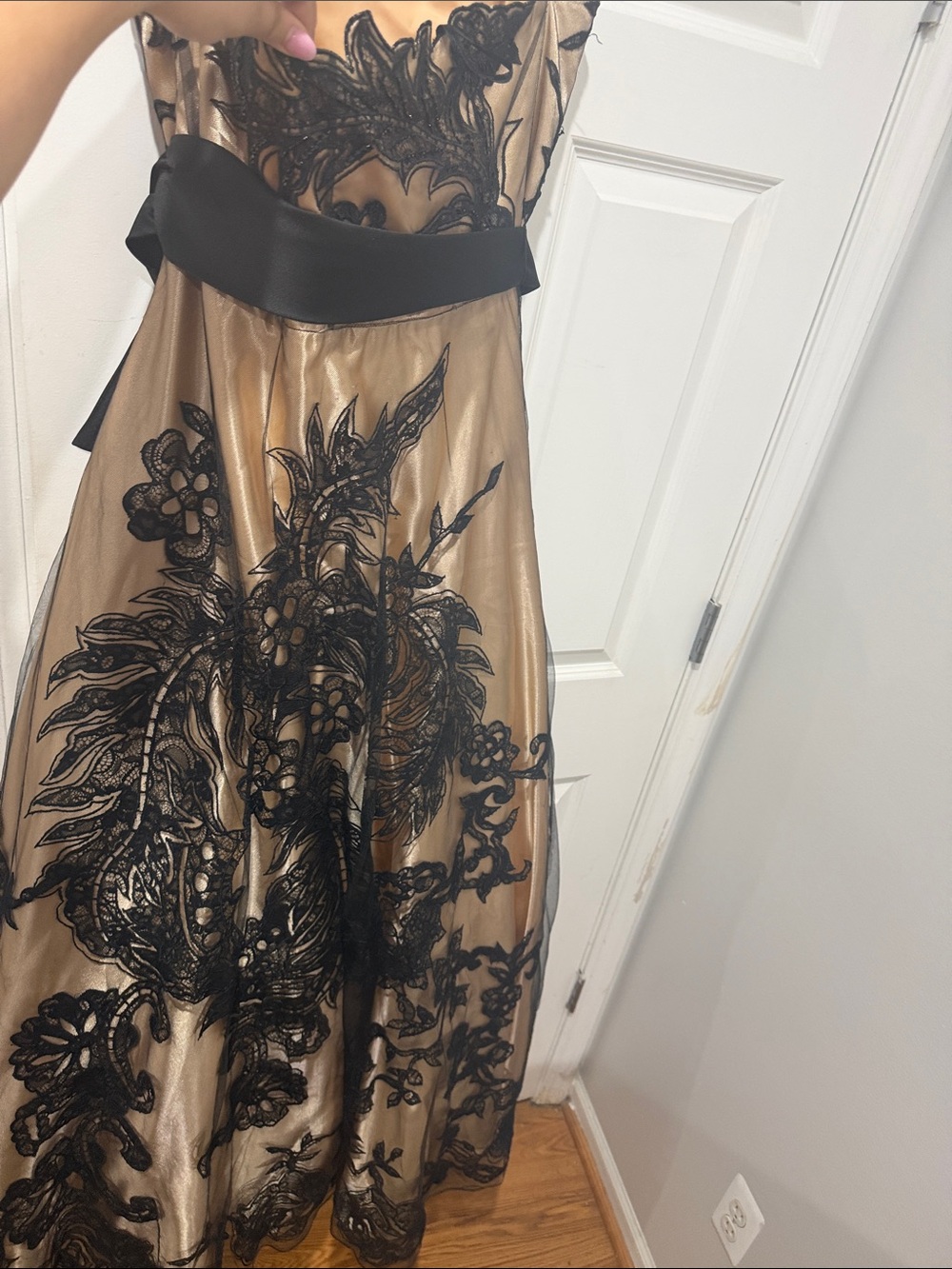 Terani Couture Gold and Black Embroidered Ball Gown (price is negotiable) - Picture 3 of 5